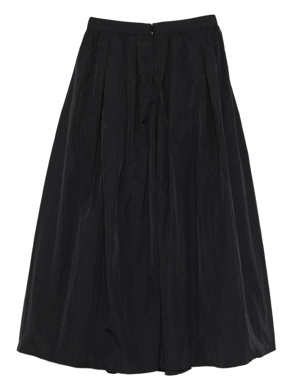 Emporio Armani charm pleated midi skirt - Zwart