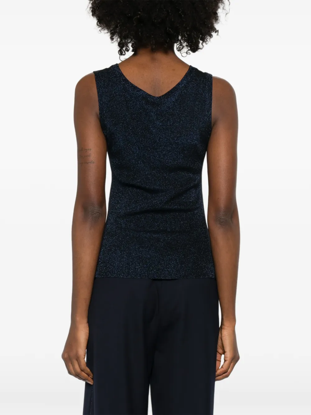 Fabiana Filippi Mouwloze top Blauw