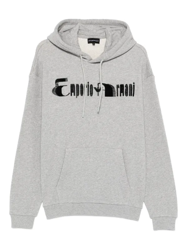 Emporio Armani ロゴ パーカー | グレー | FARFETCH JP