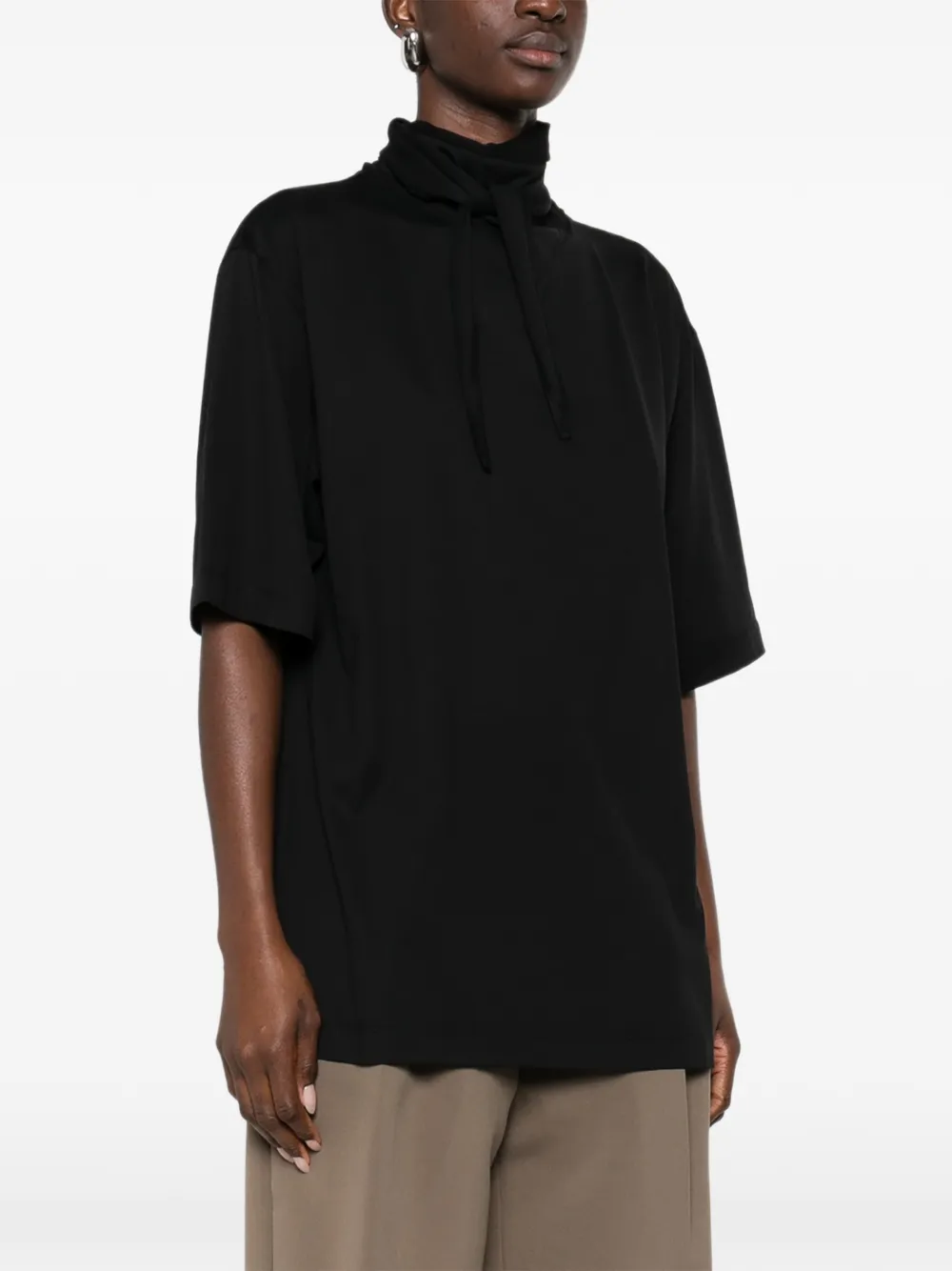  Lemaire Short-sleeve Top - Black 