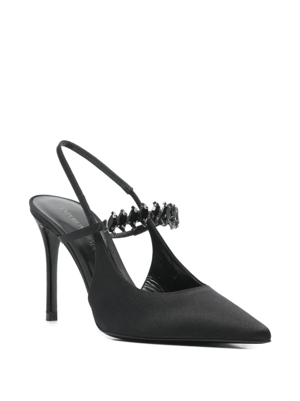 Emporio Armani heeled embellished pumps Zwart