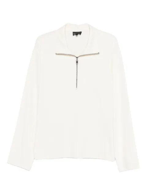 Emporio Armani sweater med lynlåskrave