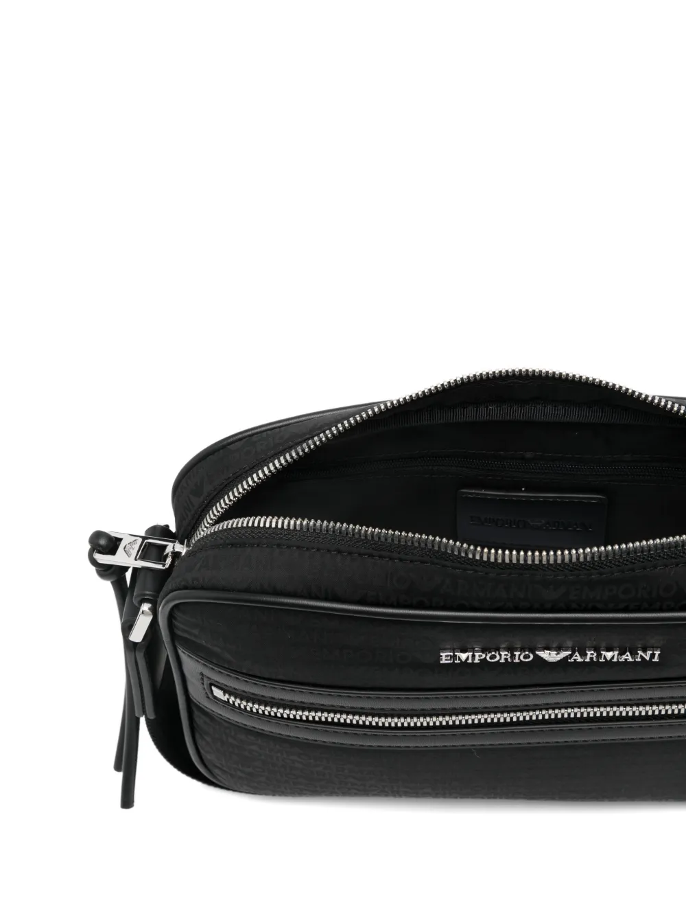 logo-lettering messenger bag