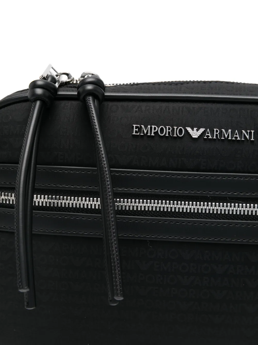 logo-lettering messenger bag