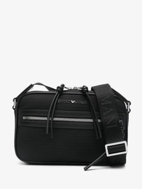 Emporio Armani logo-lettering messenger bag