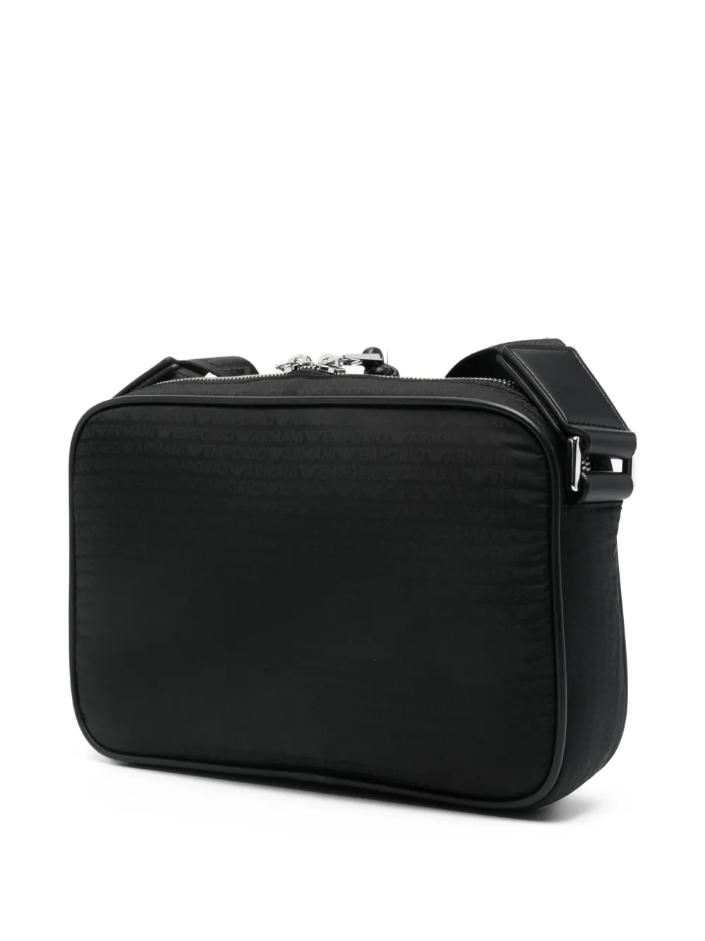 logo-lettering messenger bag