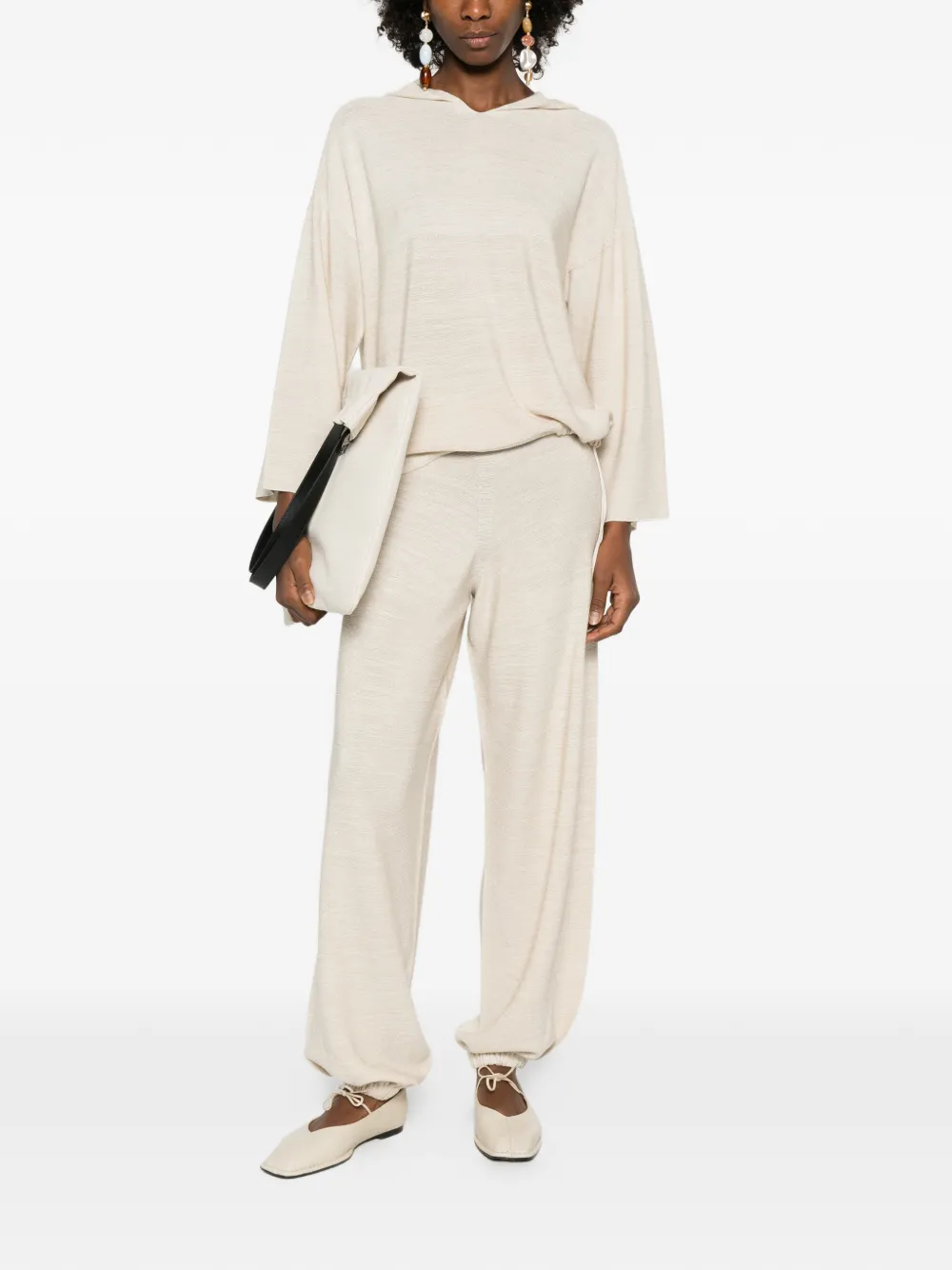 Fabiana Filippi elasticated-waistband trousers - Beige