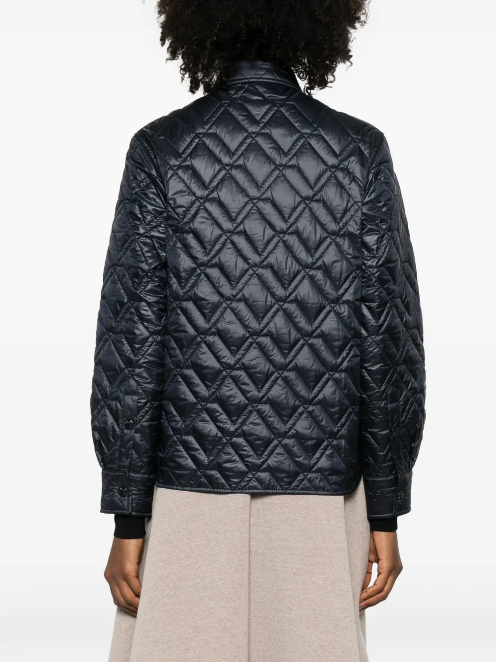 Moncler Gewatteerd shirtjack Blauw
