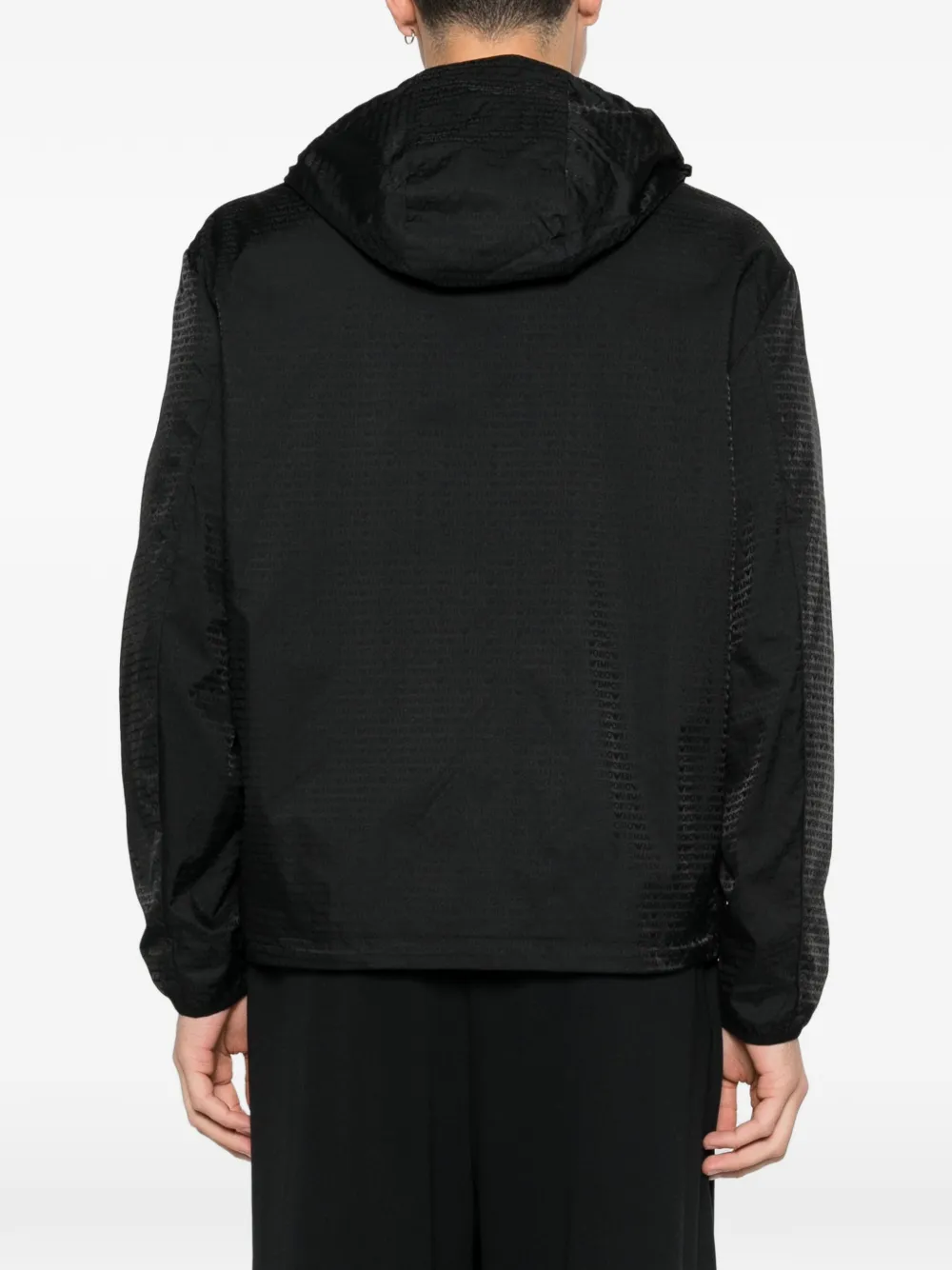 Emporio Armani Jack met capuchon en rits Zwart