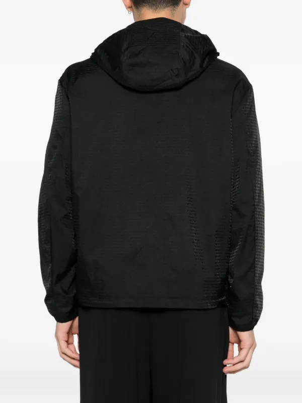 Emporio Armani zip-up Hooded Jacket | Black | FARFETCH