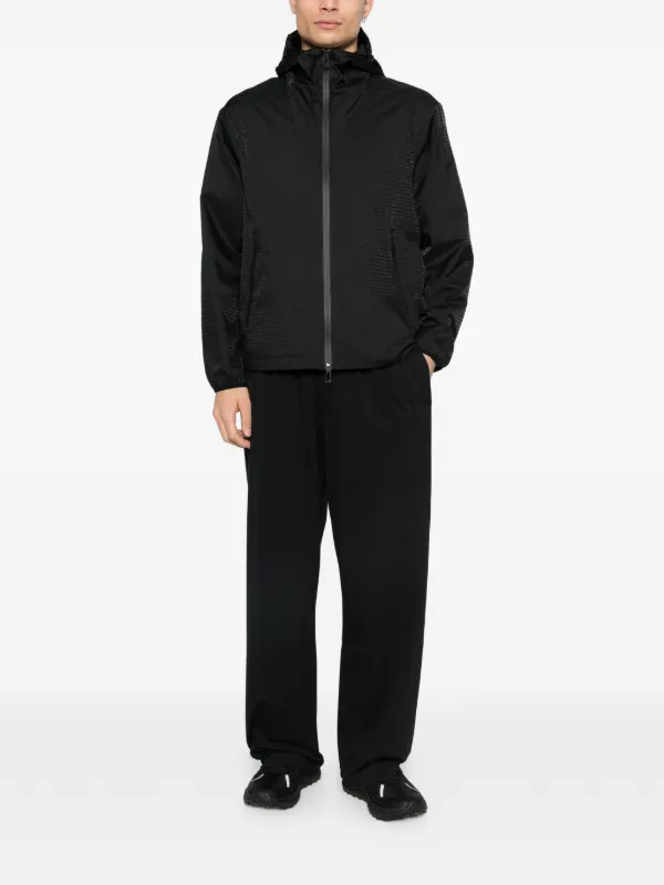 Emporio Armani zip-up Hooded Jacket | Black | FARFETCH