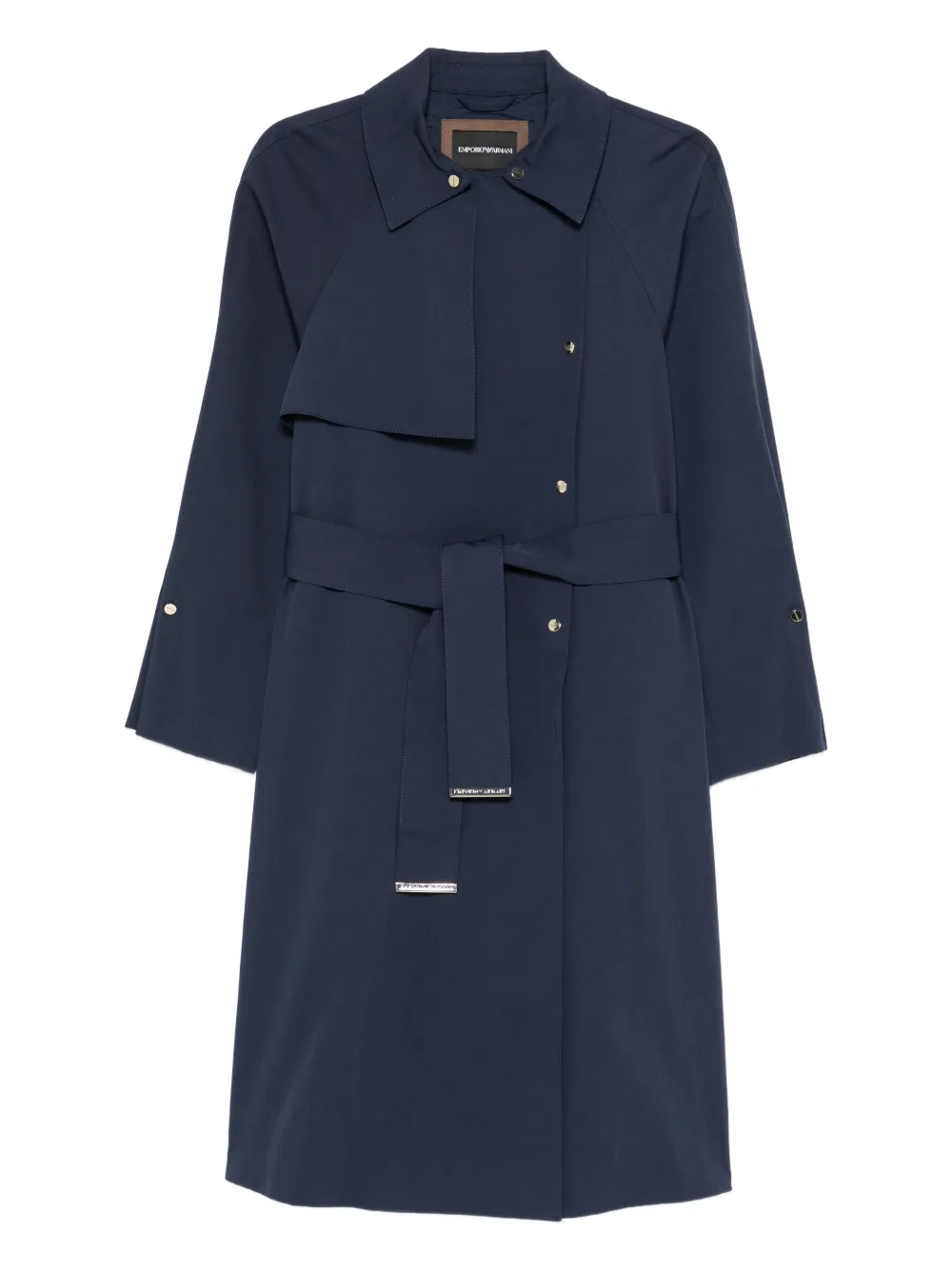 Emporio Armani belted coat - Blu