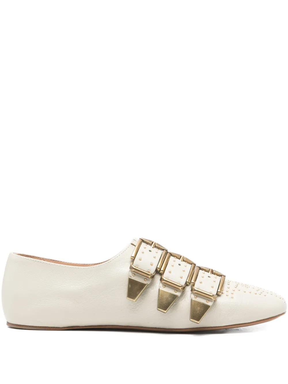 Chloé Susanna buckle embellished ballet flats - Toni neutri