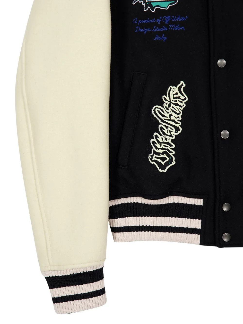 Off-White Black Panthers bomberjack Zwart