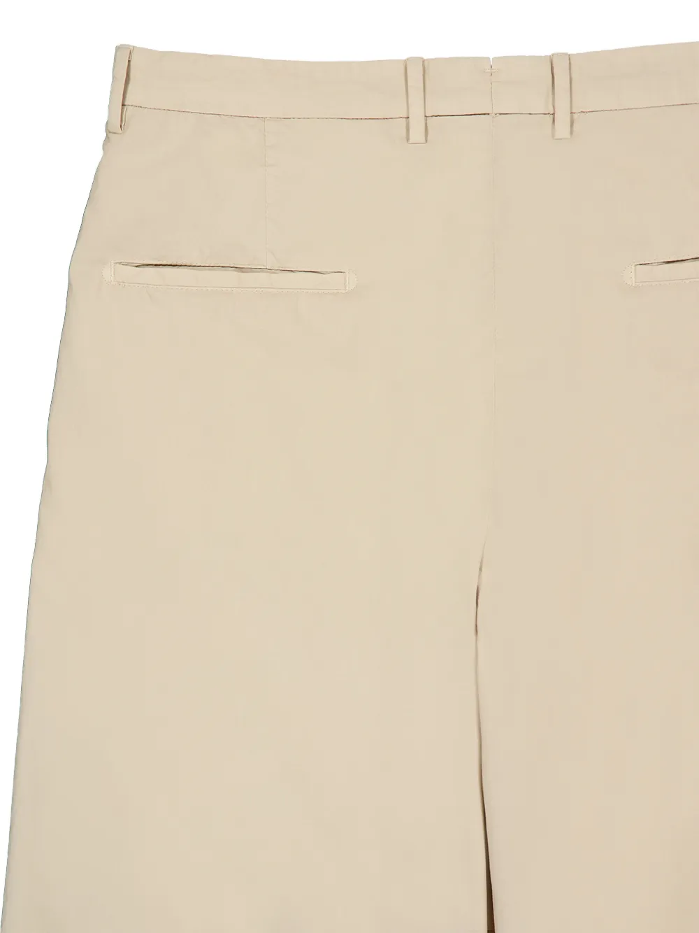 Boglioli Straight geplooide shorts Beige