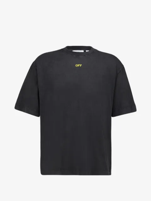 Off-White playera con estampado de espalda