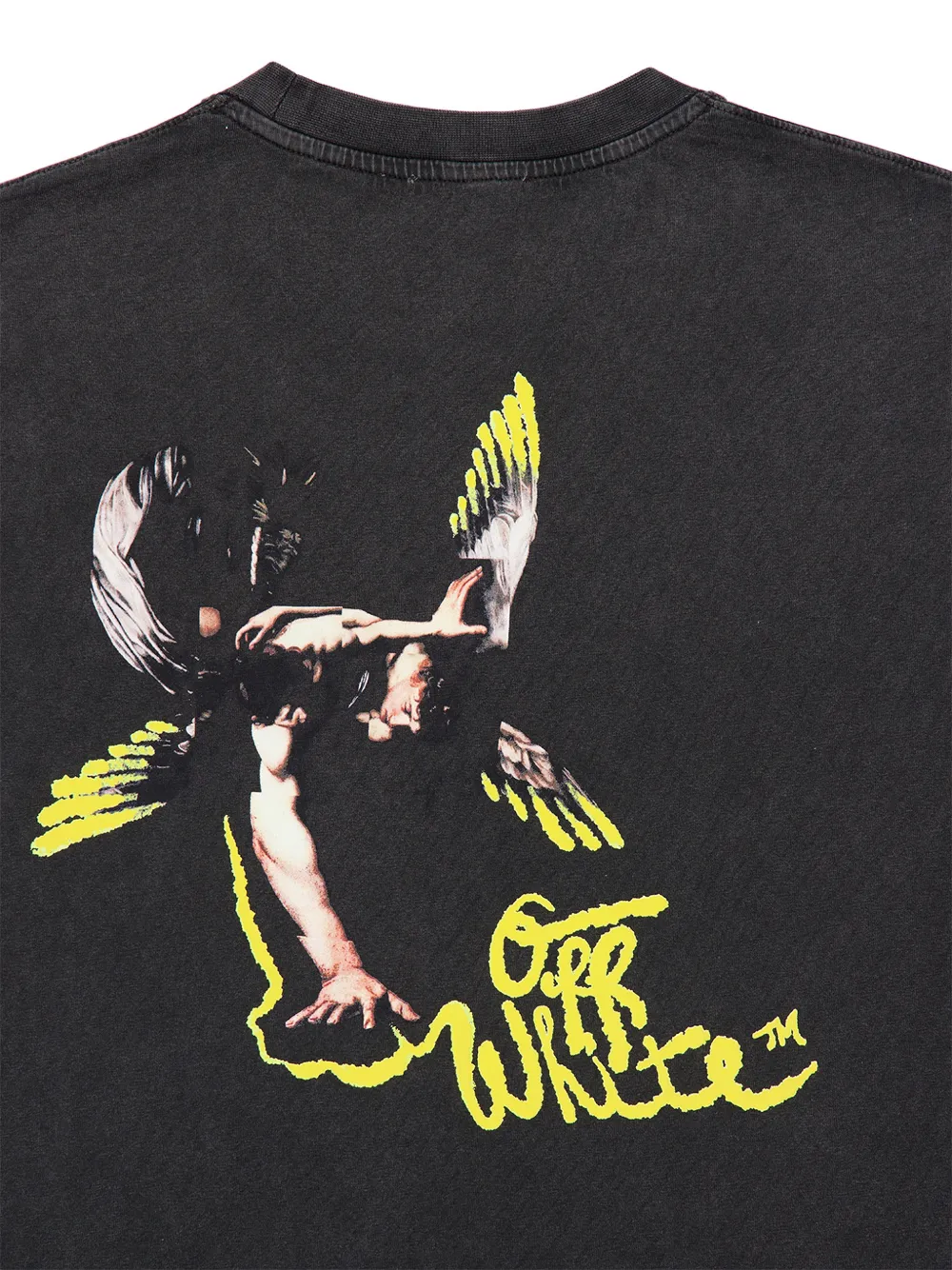 Off-White T-shirt met print Zwart