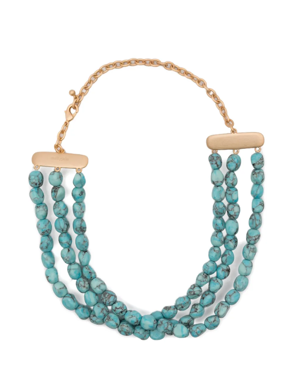 Cult Gaia Nora beaded necklace - Oro