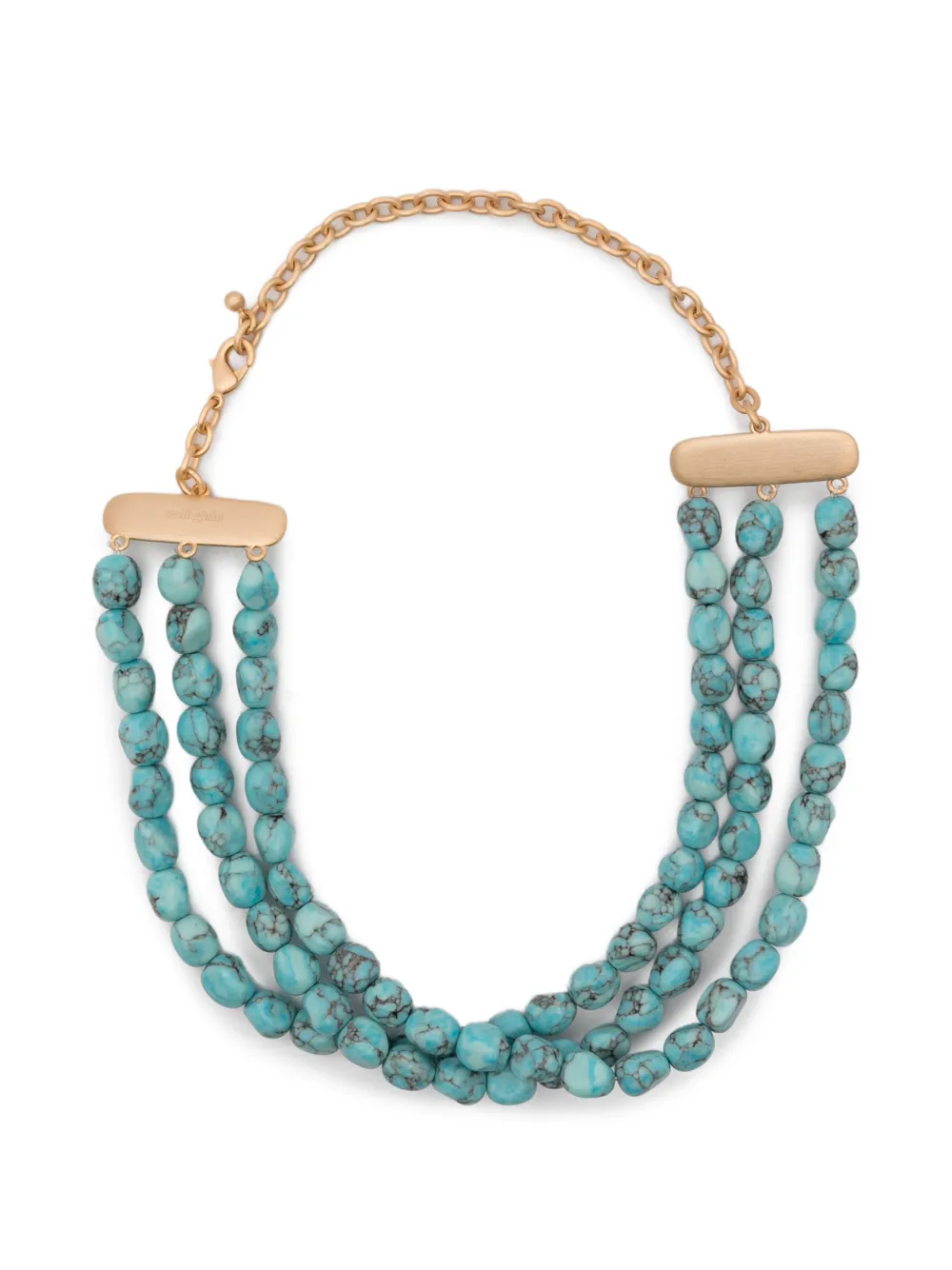 Cult Gaia Nora beaded necklace - Oro