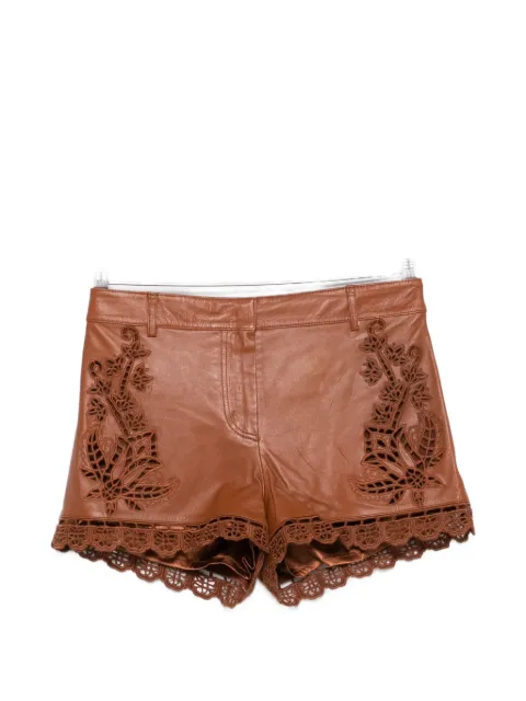 FARM Rio Richilieu leather shorts