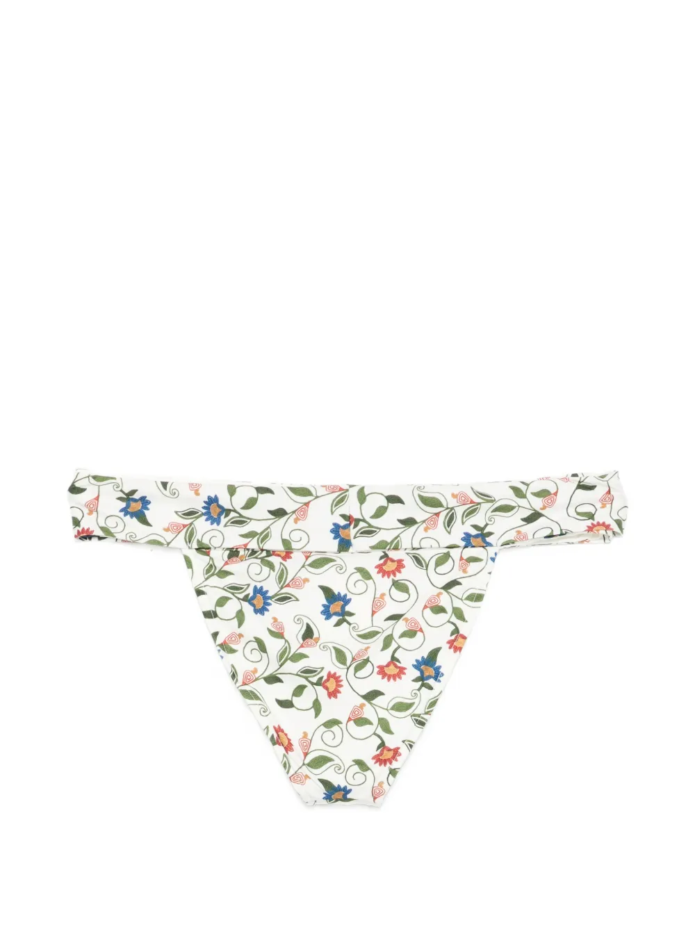 FARM Rio Stitched Garden bikinislip met bloemenprint Wit