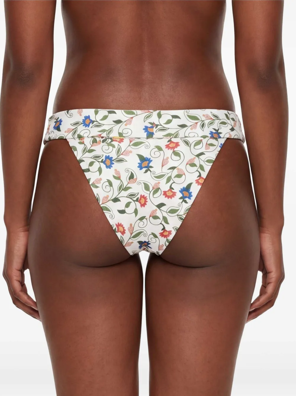 FARM Rio Stitched Garden bikinislip met bloemenprint Wit
