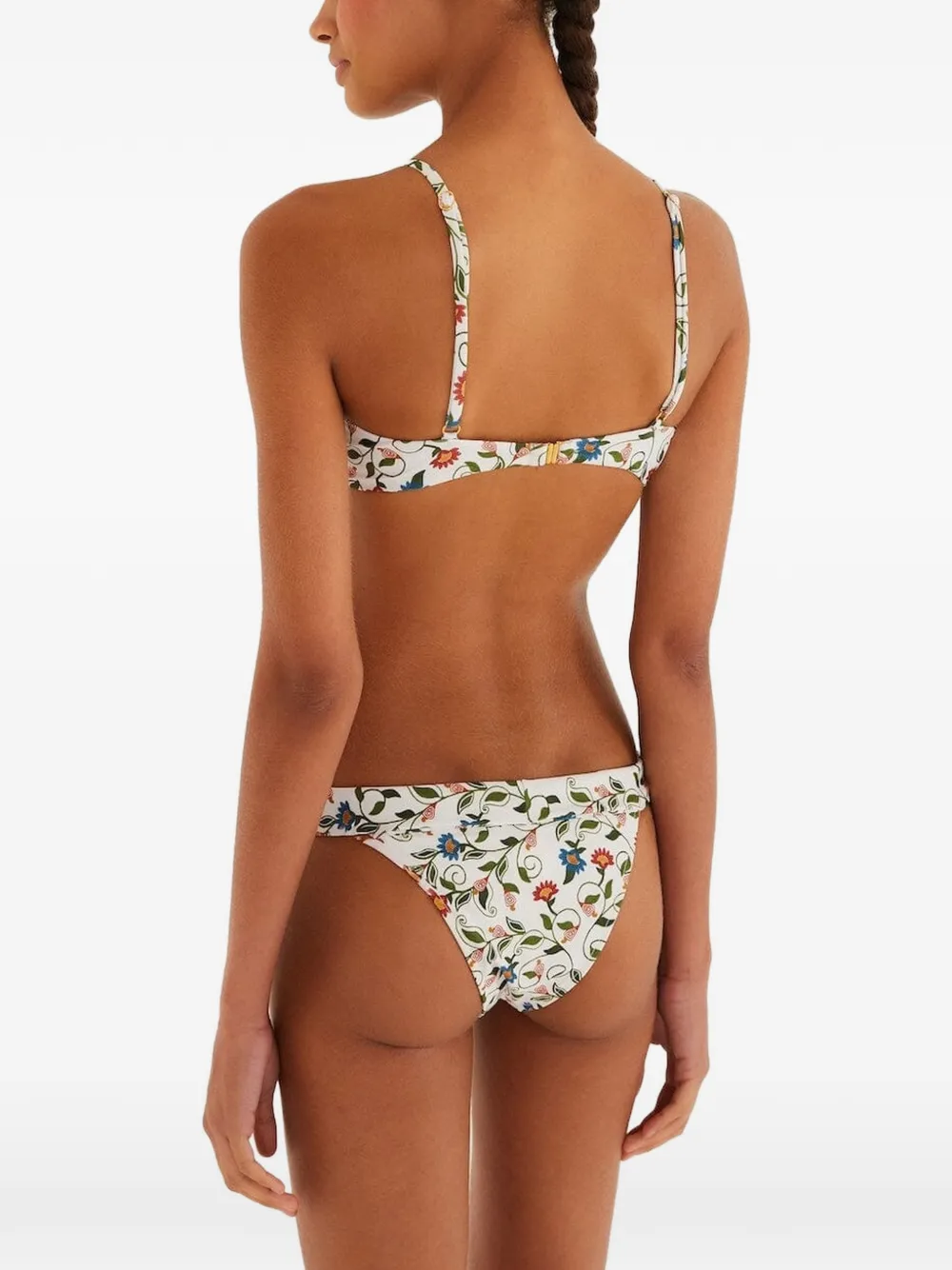 FARM Rio Gebroken witte bikinislip met stiksels