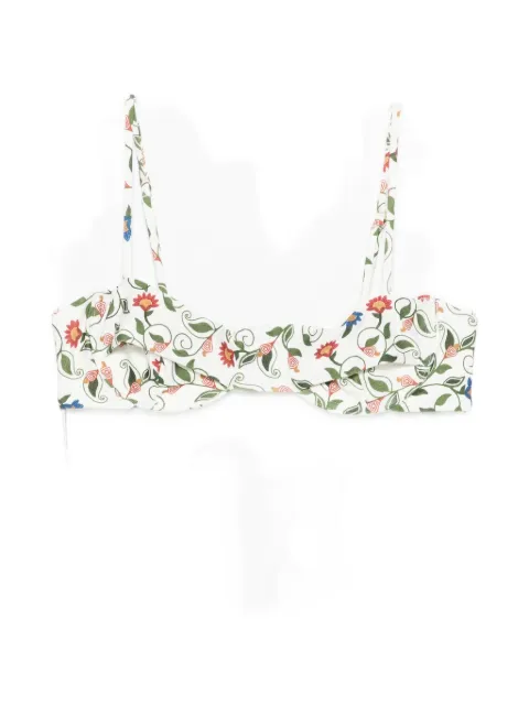 FARM Rio embroidered underwire bikini top