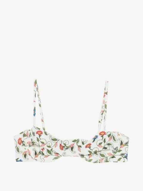 FARM Rio embroidered underwire bikini top