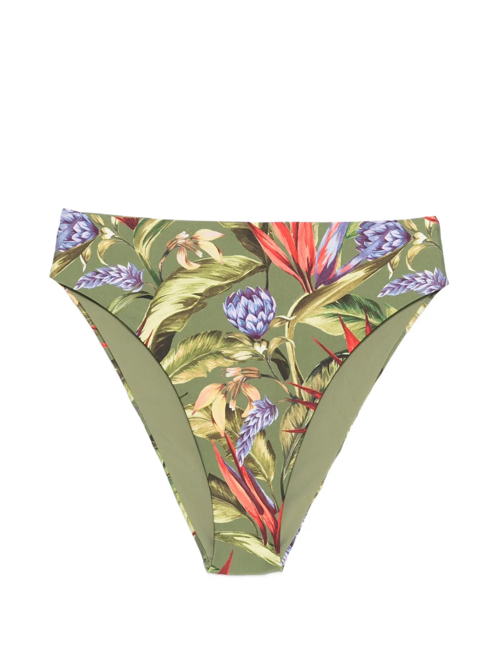 FARM Rio Strilitzia floral-print bikini bottoms - Verde
