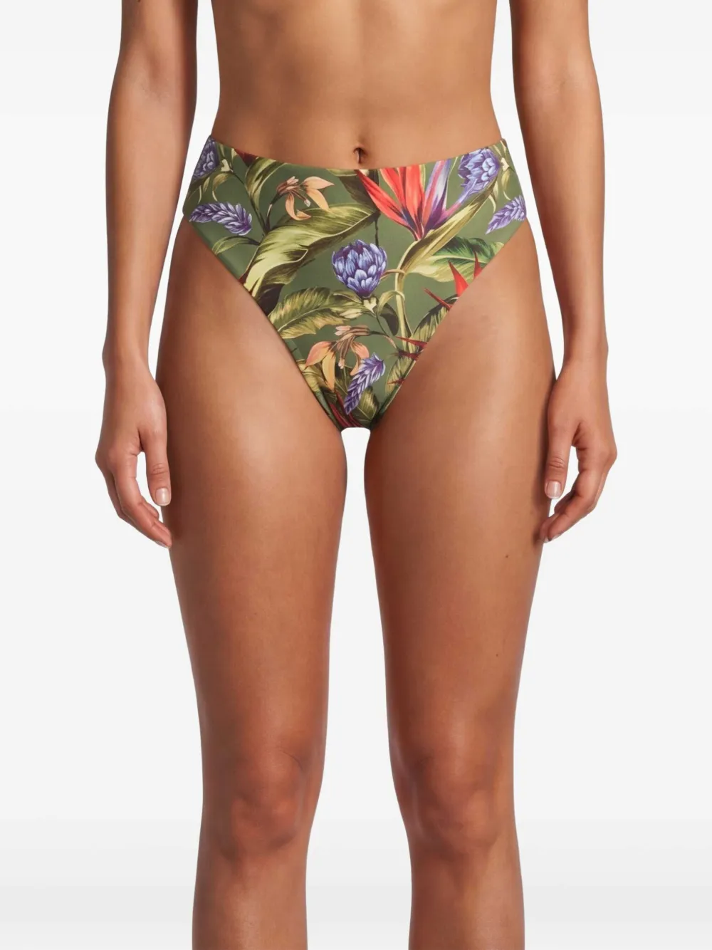 FARM Rio Strilitzia bikinislip met bloemenprint Groen