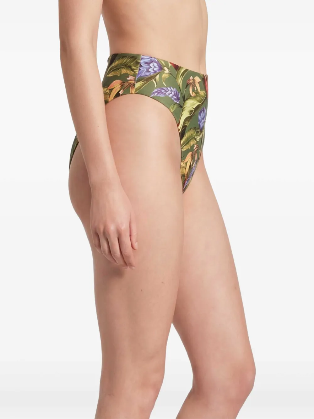 FARM Rio Strilitzia bikinislip met bloemenprint Groen