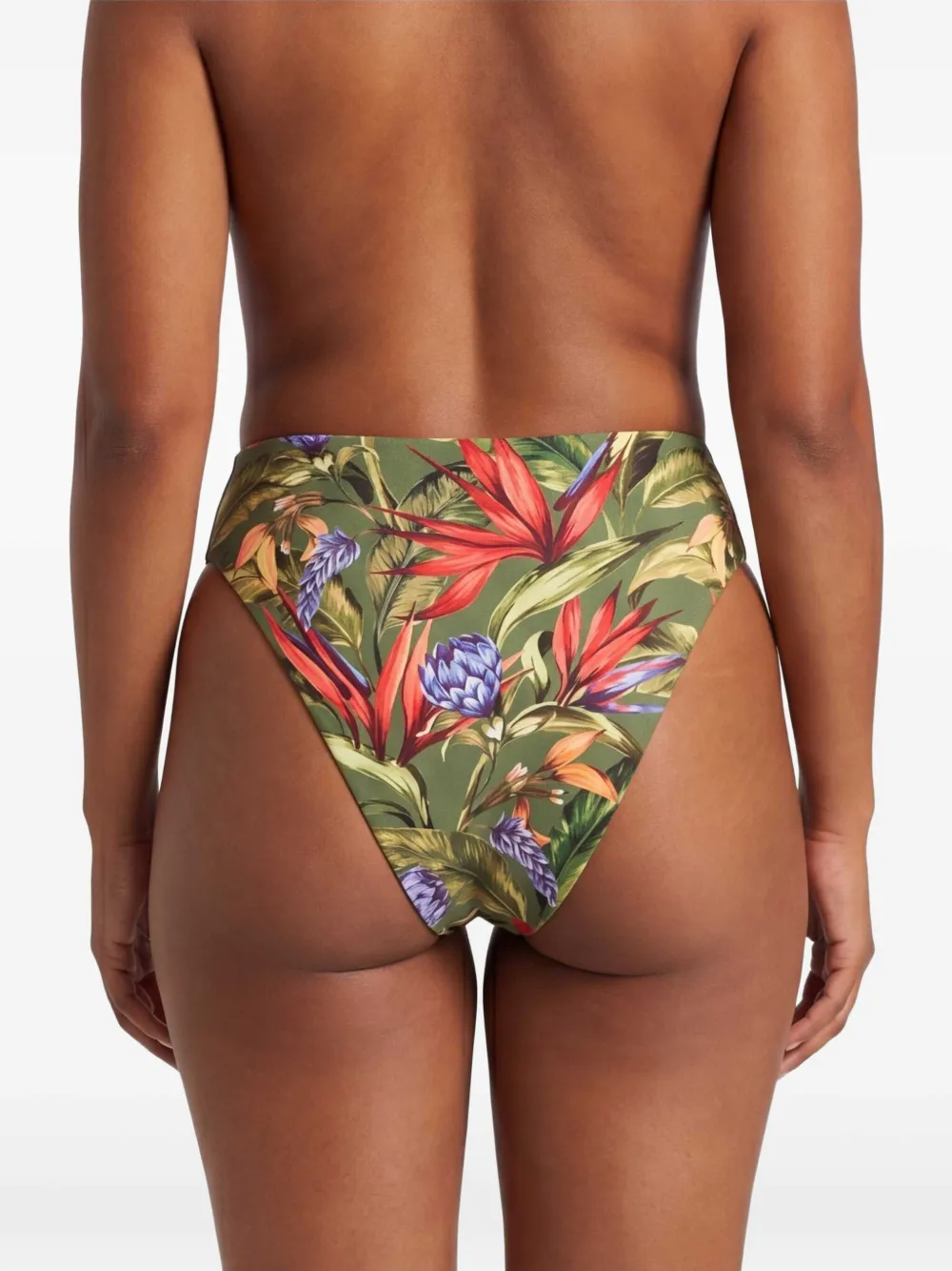 FARM Rio Strilitzia bikinislip met bloemenprint Groen