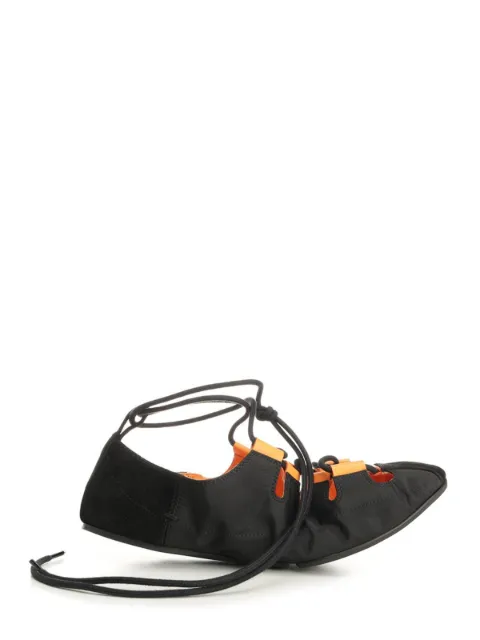 Alaïa lace-up ballet flats