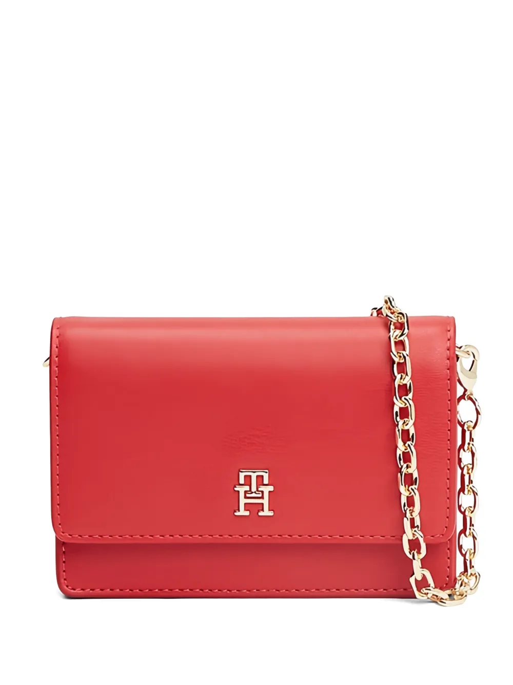Tommy Hilfiger Clutch Icon con catena - Rosso