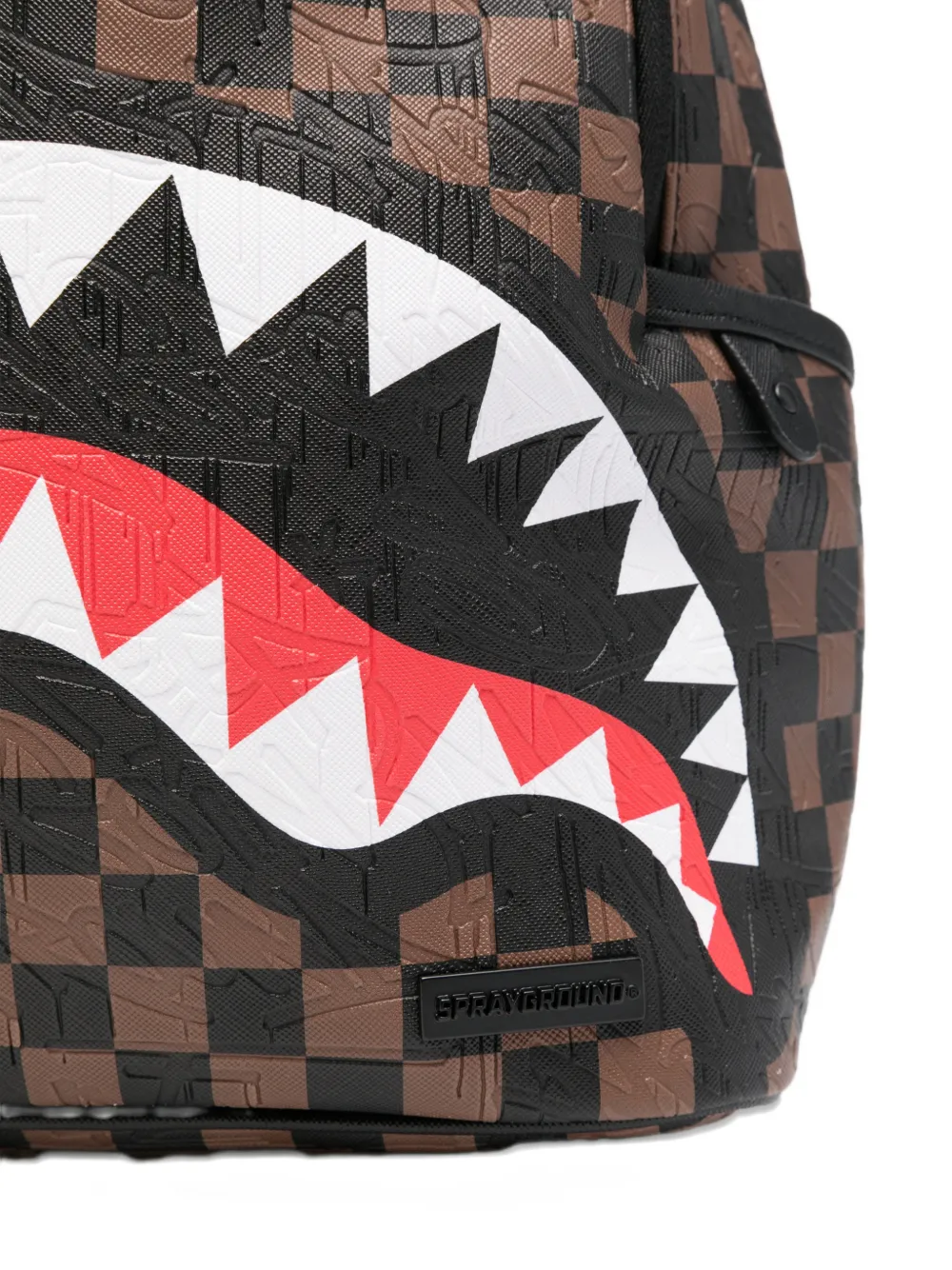  Sprayground Chec-pattern Backpack - Brown 