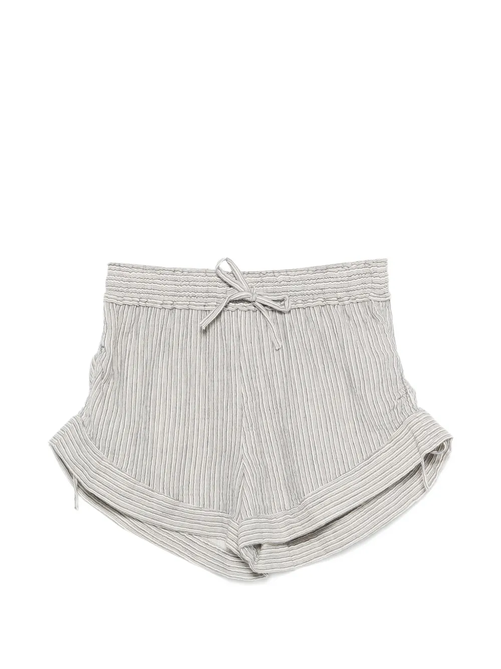 MARANT ÉTOILE Thaliany striped tie-waist shorts - Blu