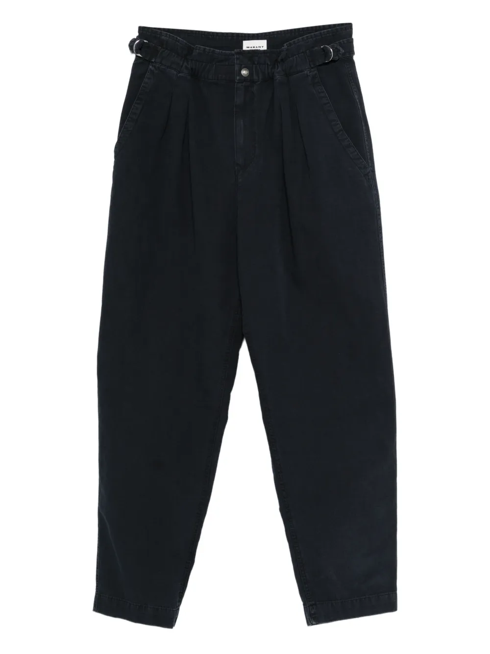 MARANT ÉTOILE Neriah pleated buckle trousers - Nero