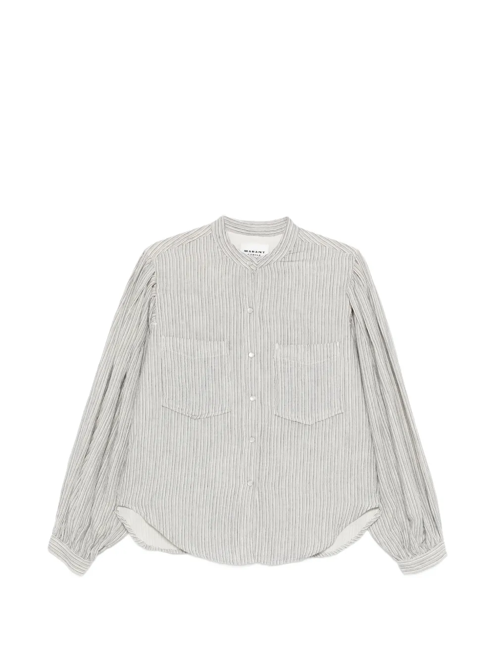 MARANT ÉTOILE Selvia buttoned striped shirt - Bianco