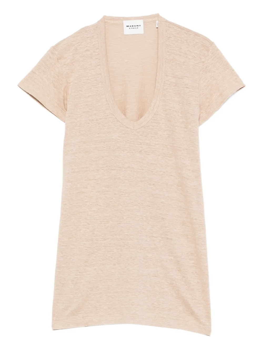 MARANT ÉTOILE Zankou V-neck T-shirt - Nude