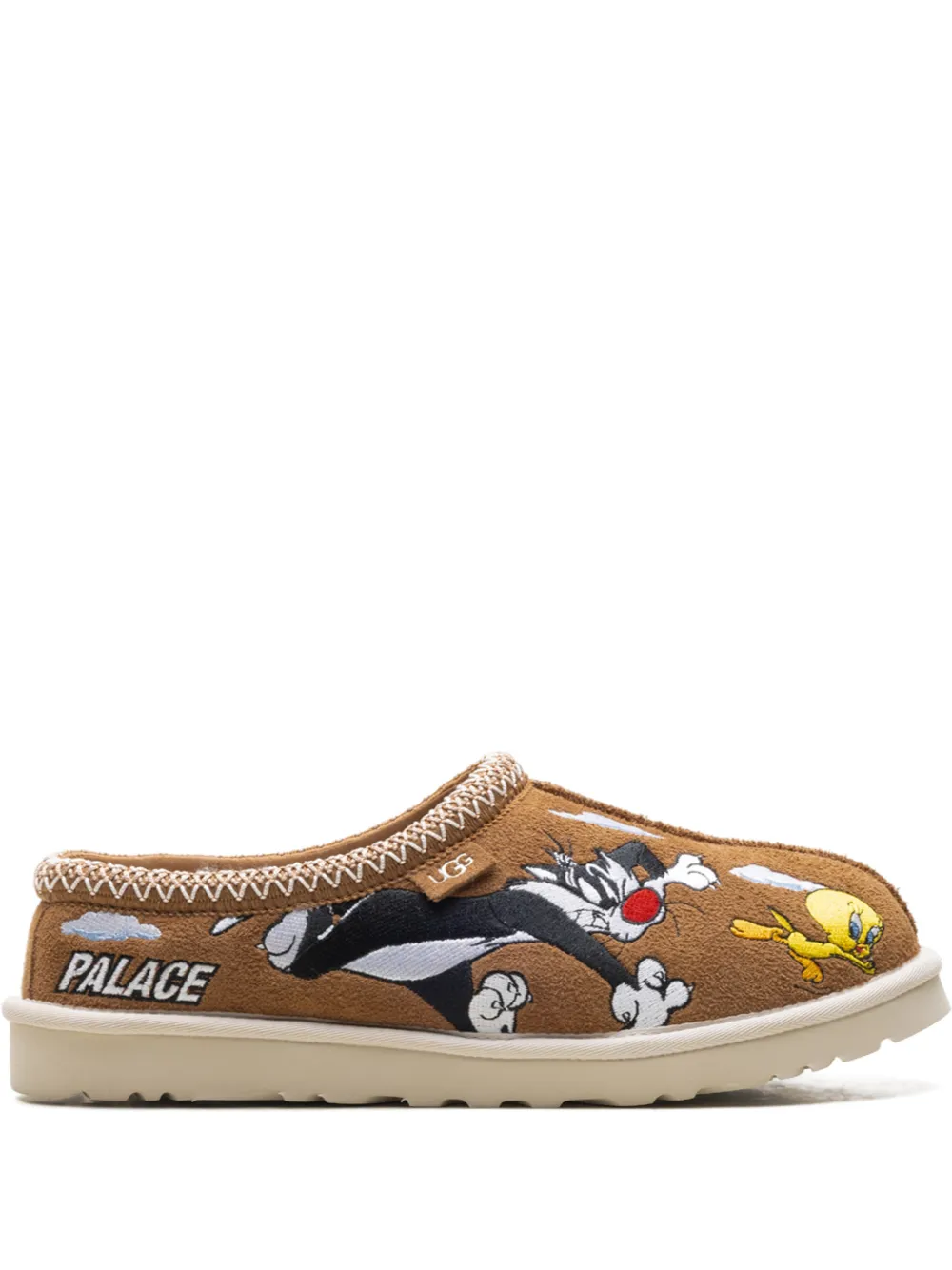 UGG Tasman X PALACE "looney tunes" graphic slippers - Marrone