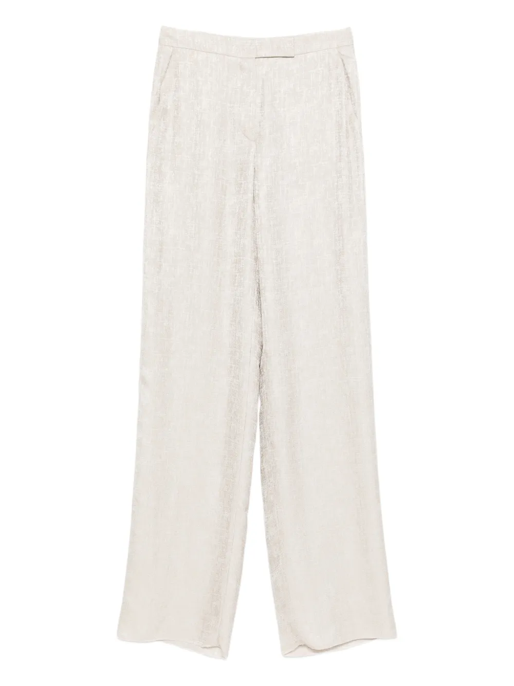 Emporio Armani textured trousers - Nude