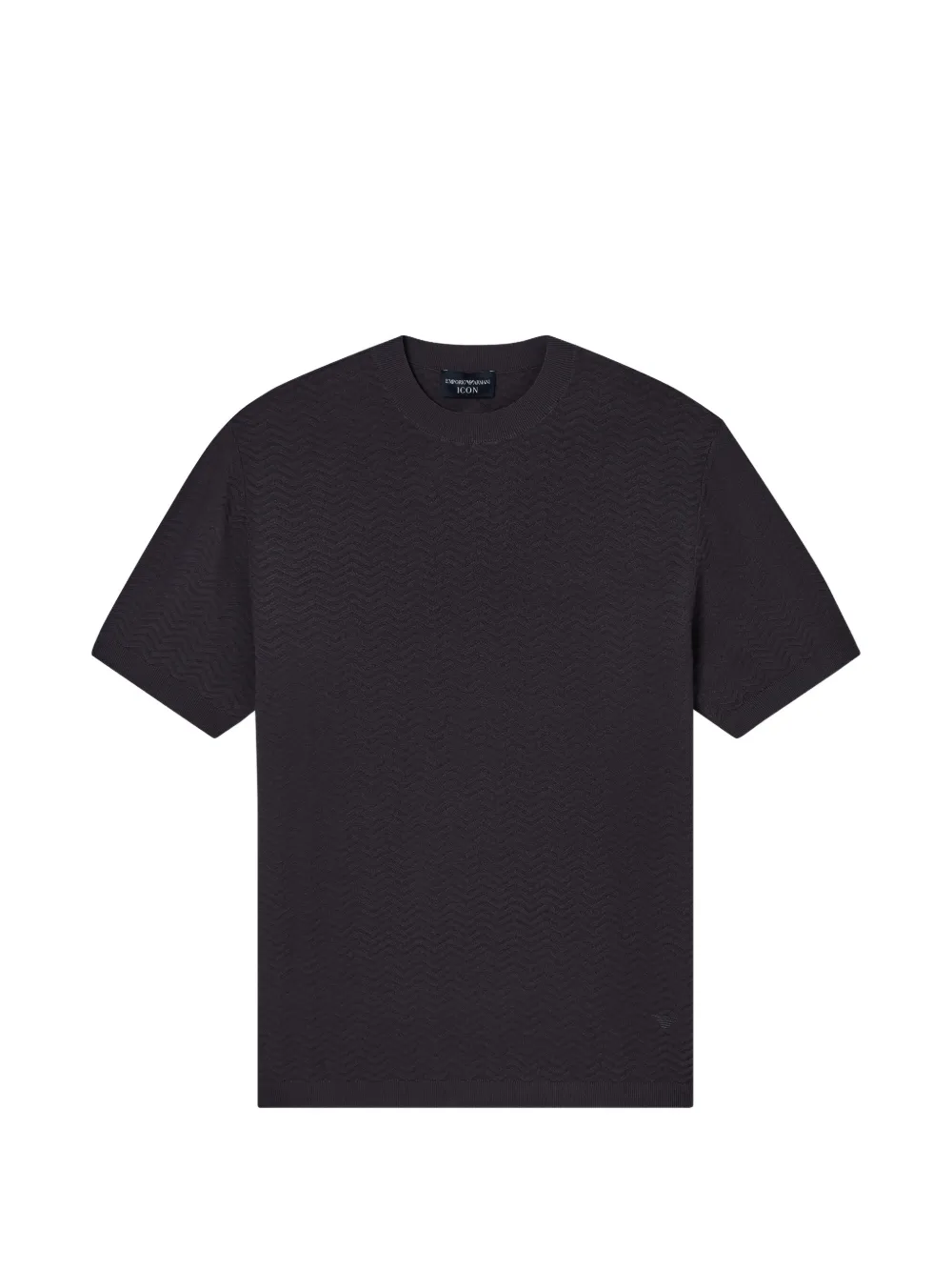 Emporio Armani T-shirt met chevron patroon en korte mouwen Grijs