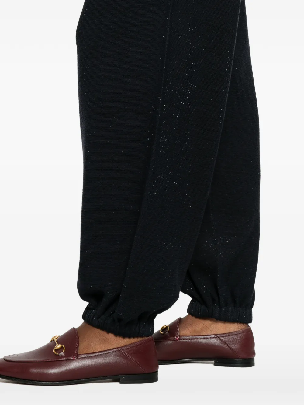 Fabiana Filippi Broek met elastische tailleband Blauw