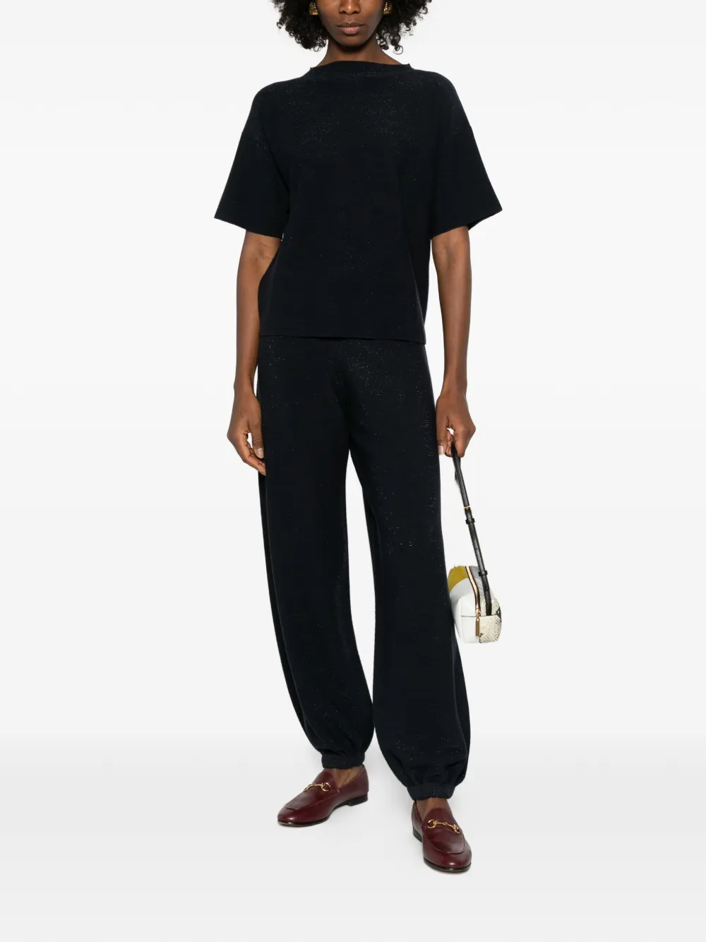 Fabiana Filippi elasticated-waistband trousers - Blauw