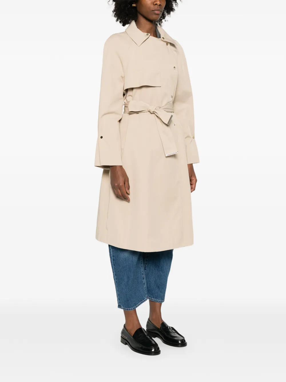 Emporio Armani Jas met ceintuur Beige