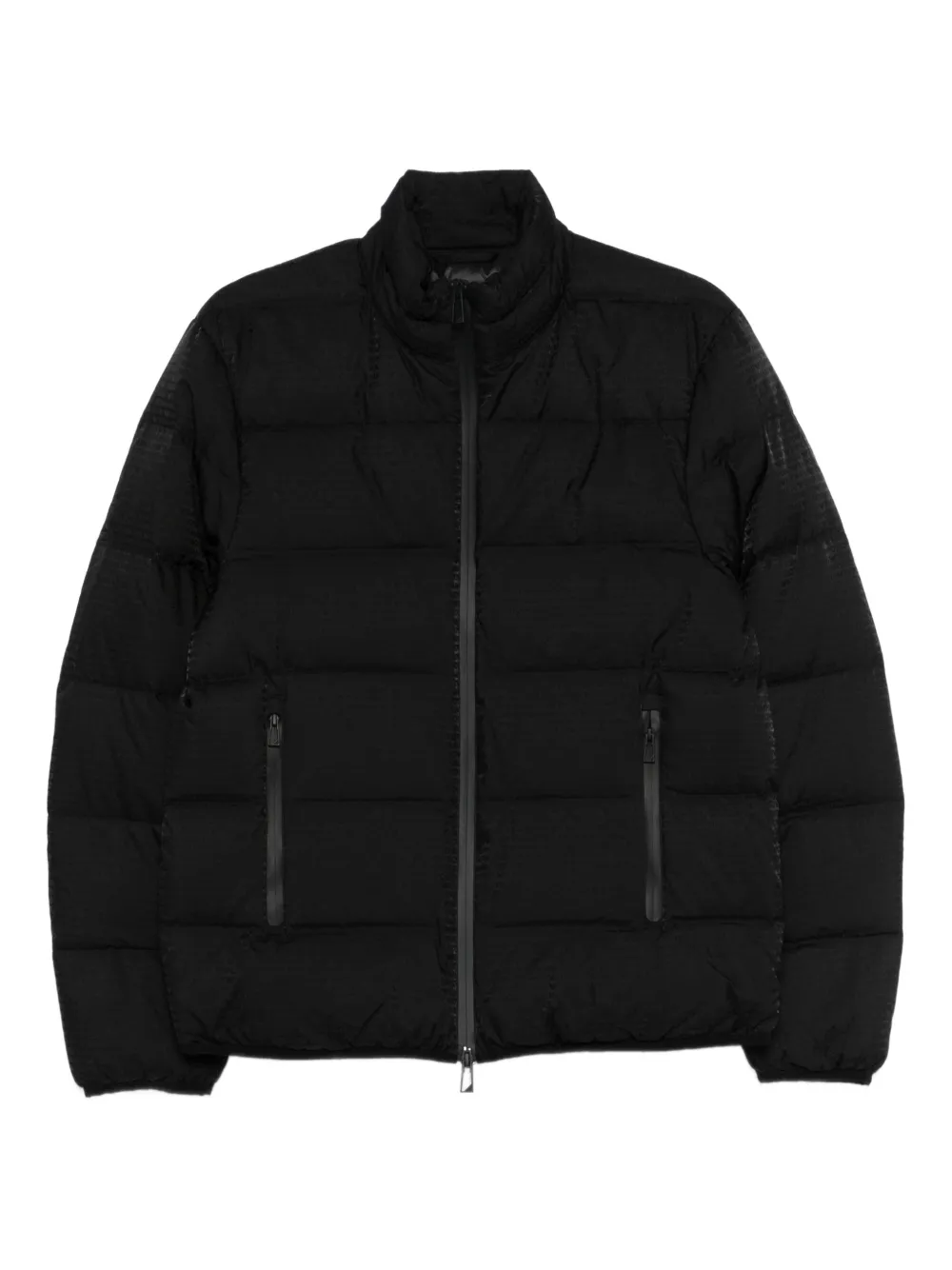 Emporio Armani zip-up padded jacket - Nero