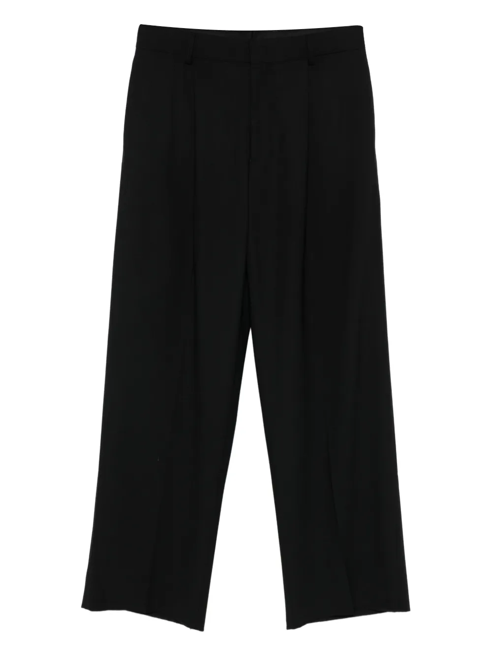 Emporio Armani pleated-details trousers – Black