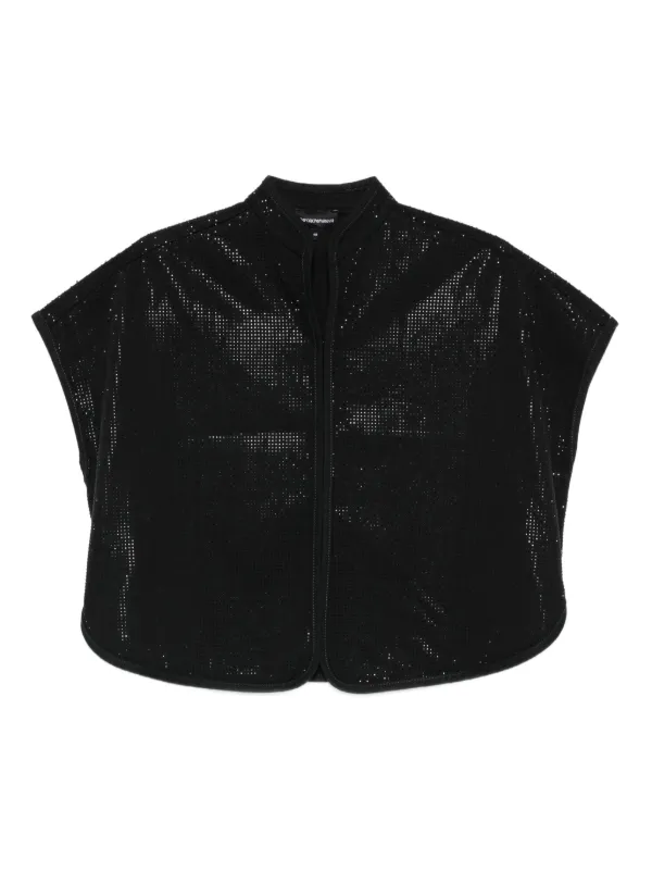 Emporio Armani Zip-up Top in Black