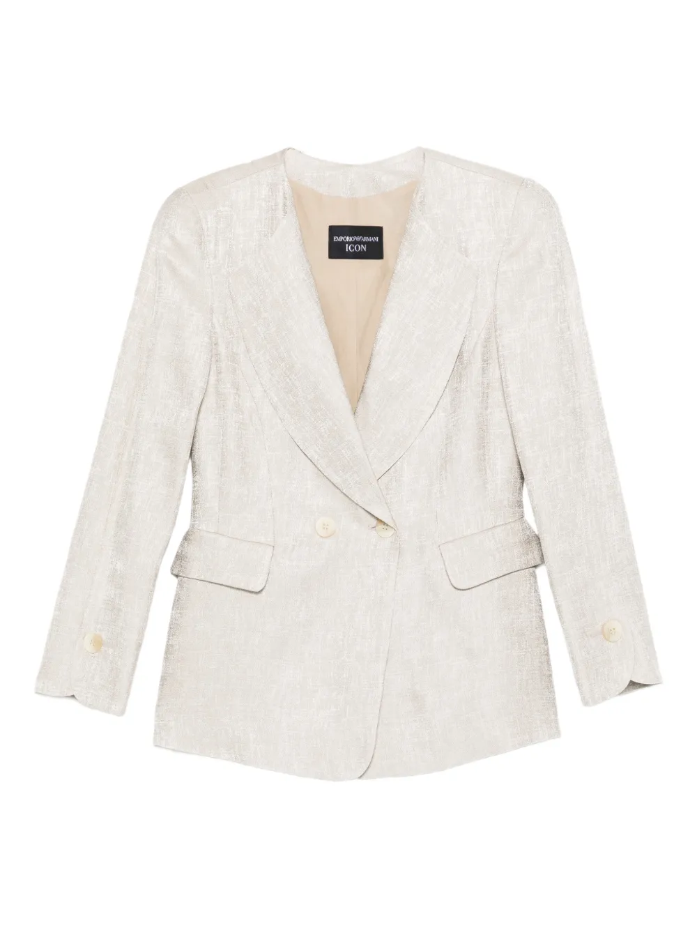Emporio Armani double-breasted blazer - Toni neutri